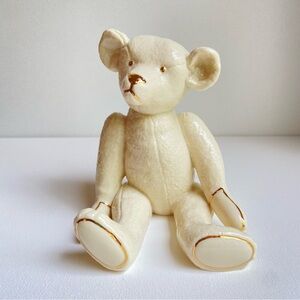 Lenox Smithsonian Centennial Teddy Bear figurine sculpture gold trim Ltd Ed 2003